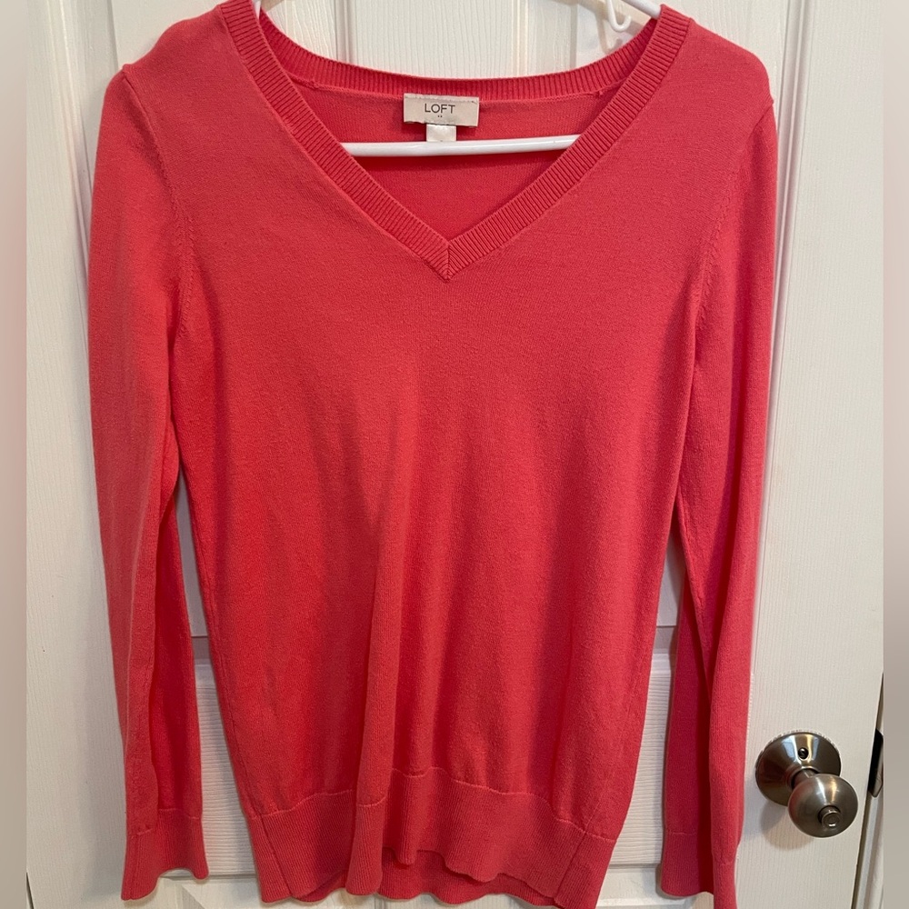 Coral Loft lightweight sweater size small